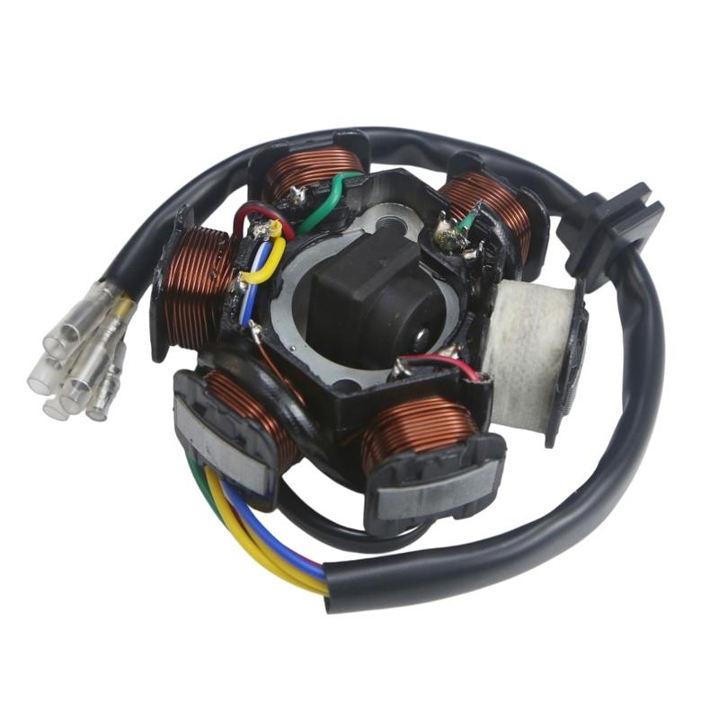 Motorcycle Ignition Stator Magneto Coil Modified For 139QMB 147QMD 152QMI 157QMJ GY6 49cc 50cc 110cc 125cc 150cc Scooter Moped