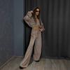 1116ebay European and American Autumn and Winter Women's Clothing New Hooded Casual Sweater Set Two-piece Women's