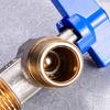 Bathroom High Flows Hot/Cold Water Shut Off Valves 1/2inch Turn Angle Stop Valves Brass Plumbing Fitting Easily To Install