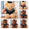 Teddy Bear Graduation Stuffed Animal Plush Bachelors Clothing Cap Certificate