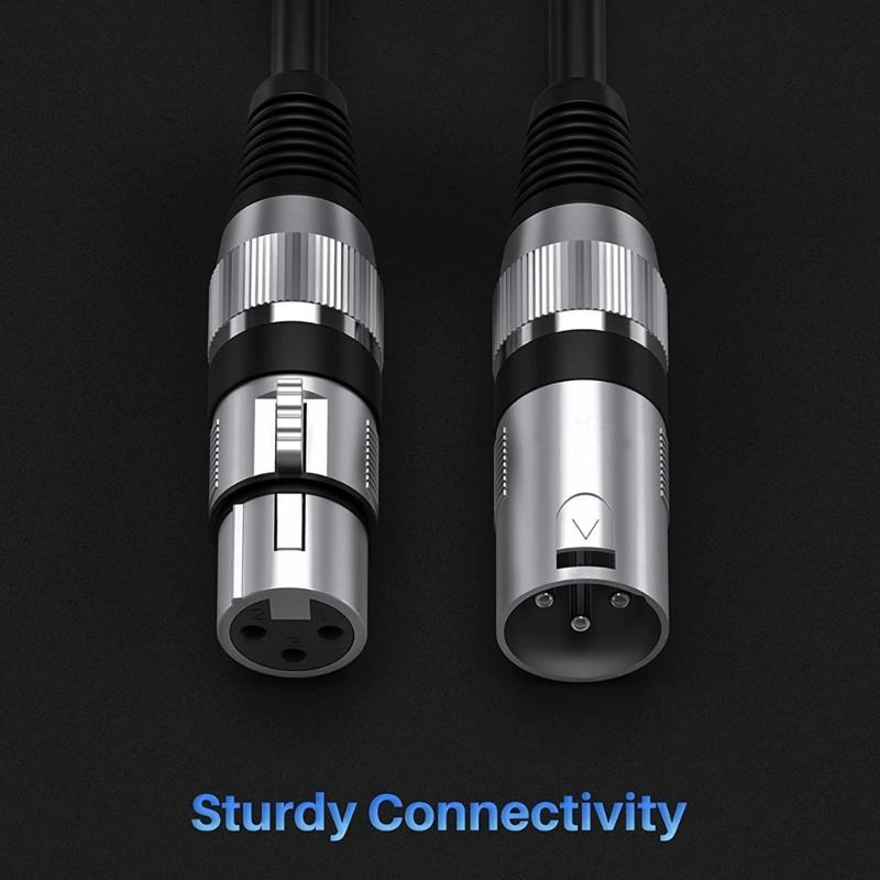 3Pin XLR Stable Connection Cable Male to Female Plug Radio Cable Shielded Suitable For Mixers Microphone Amplifier
