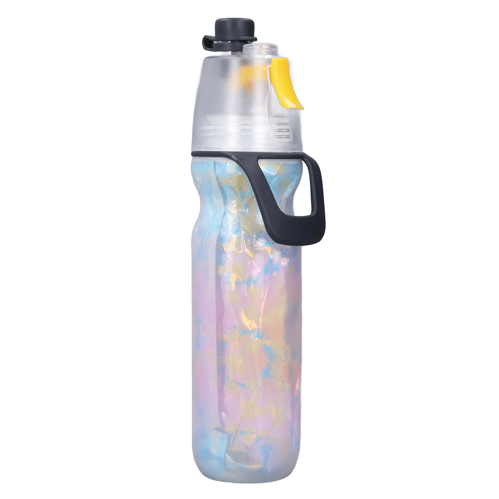

PE Misting Water Bottle Spray Mist Sports Water Bottle Reusable Cooling Drinking Bottle with Double