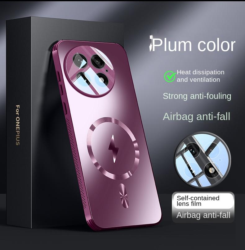 Für Magsafe Matte Frosted Case OnePlus 13 Harte stoßfeste Linsenschutz-Telefonabdeckung für Oneplus 12 12 ACE 5 Wireless Charging Shell