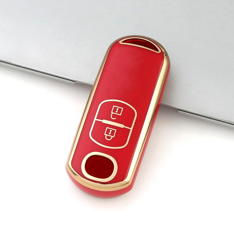 2 Buttons Auto Shell Fob Keyless TPU Car Key Case Cover For Mazda 2 3 6 Demio Atenza Axela CX-5 CX5 CX-3 CX7 CX-9 3 4 CX30