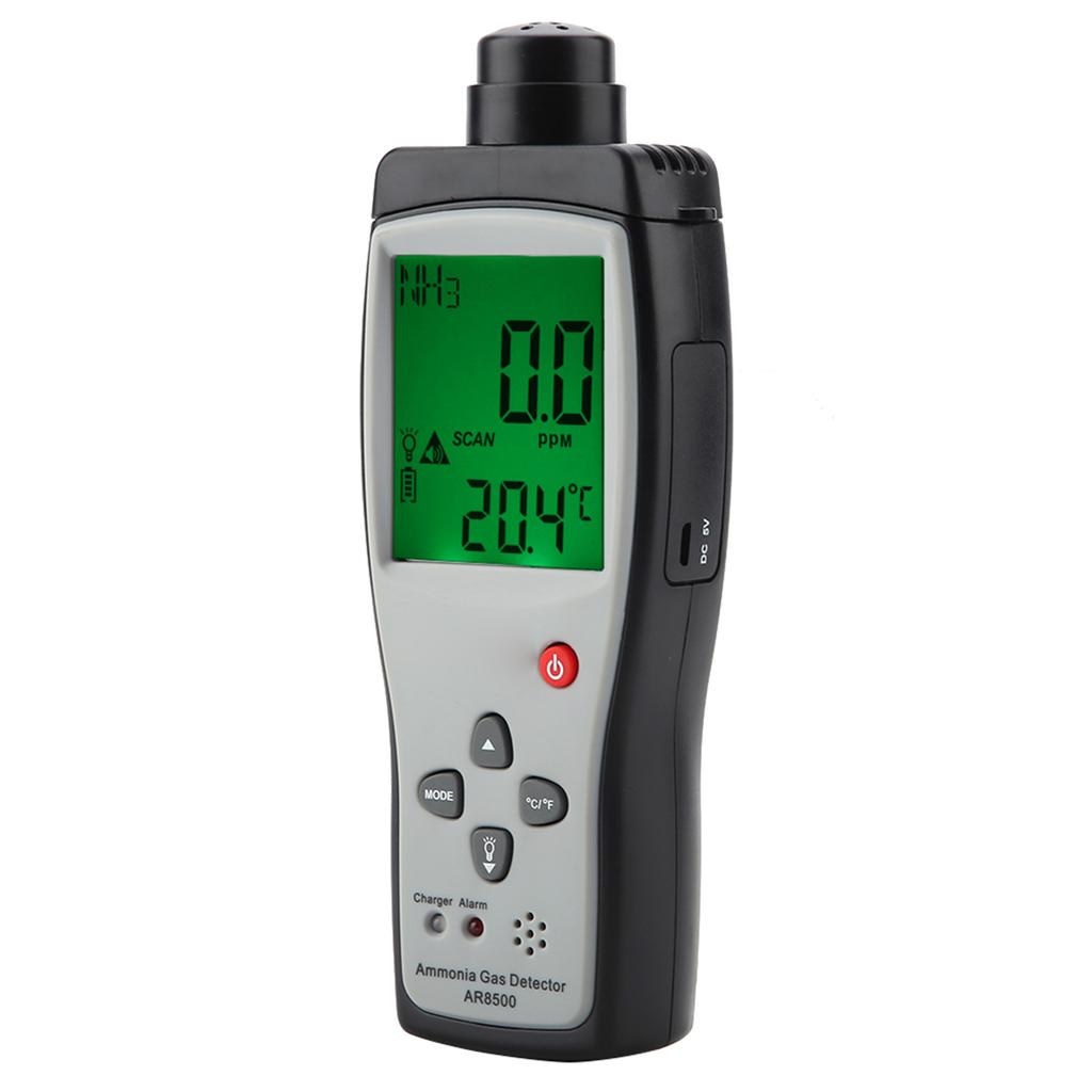 SMART SENSOR AR8500 Ammonia Detector Gas  3 Tester Monitor with Acoustic Optical Double Alarm 0‑100PPM 100-240V