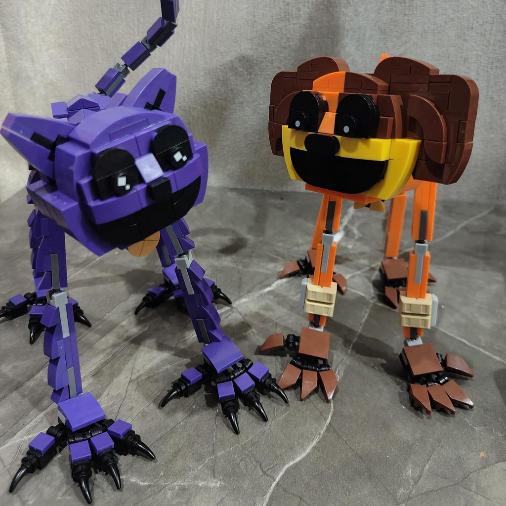 Smiling Critters Blocks, Game Monsters, Poppy Playtime Toys, 354 Pieces (Purple (CatNap))