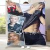 Felix Kpop Stray Kids Flannel Blanket,Ultra Soft Warm Plush Throw for Home Bedroom Bed Sofa Cover Camping Picnic Gift