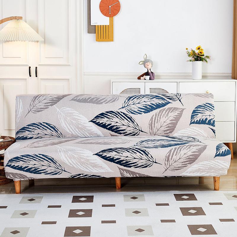 Spandex Sofa Bed Cover Without Armrest Folding Sofa Cover Elastic Couch Cover Sofa Slipcovers for Living Room Modern Home Decor