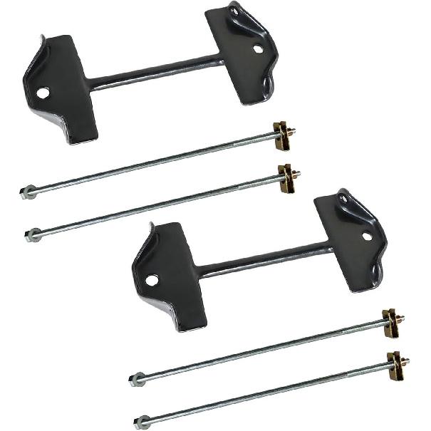 Pair Battery Strap Hold Down Kit for 1997-2002 Dodge Ram 1500 2500 3500, Battery Hold Down Bracket with Bolt and Nut 55275220 55235142