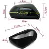 Car Side Rearview Mirror Cap Cover Trim For Toyota Camry 2018      Replacement (Only FIT With Singal Light Type) (Black, Right Passenger Side)