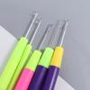 2PCS Hair Extension Knitting Hooks Plastic Handle Crochet Hook  for Hair Weaving