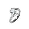 Imitation Mozambican Diamond Angel Kiss Ring Female Super Flash Eight Hearts Eight Arrows Love Zir*****Pen Diamond Ring