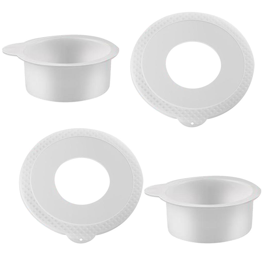 Pack of 2 Plastic Mixer Bowl Lid Mixer Accessories Food Mixer Mixing Bowl Cover Dishwasher Safe Dust Cover for Mixer