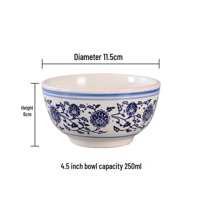 Ruhan Blue and White Linglong Porcelain Bowl