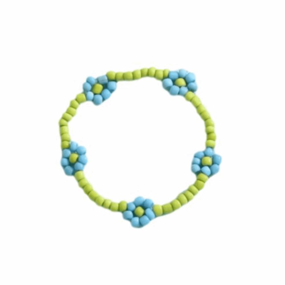 8pcs Handmade Elastic Beaded Bracelet Bohemia Charms Bracelet Set  Women