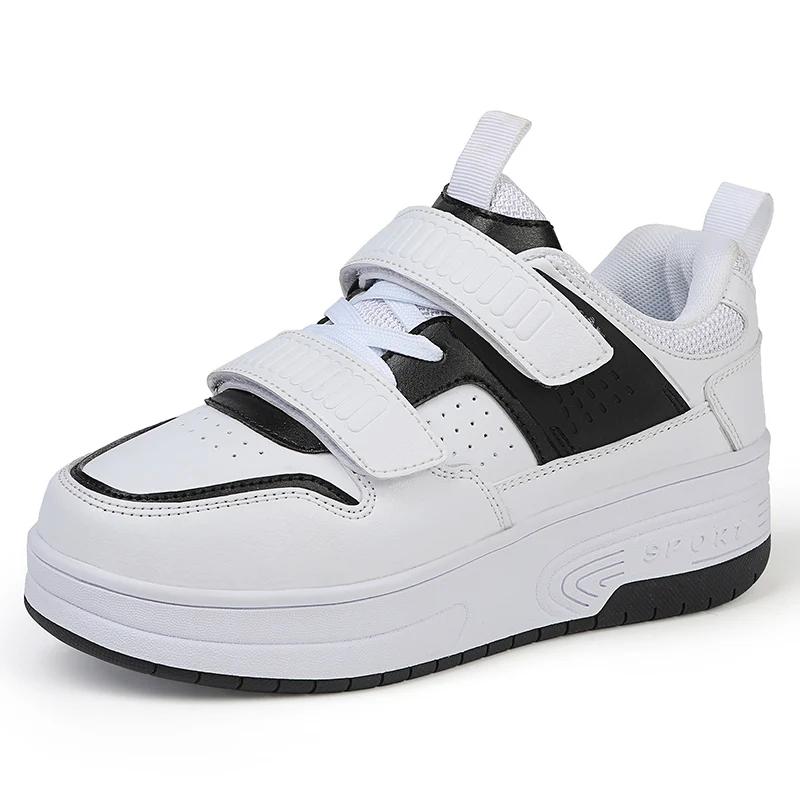 New Children's Roller Skates Boys Girls Double Wheel Unisex Roller Skates Shoes New Sneakers  Outdoor Sports Casual Shoes