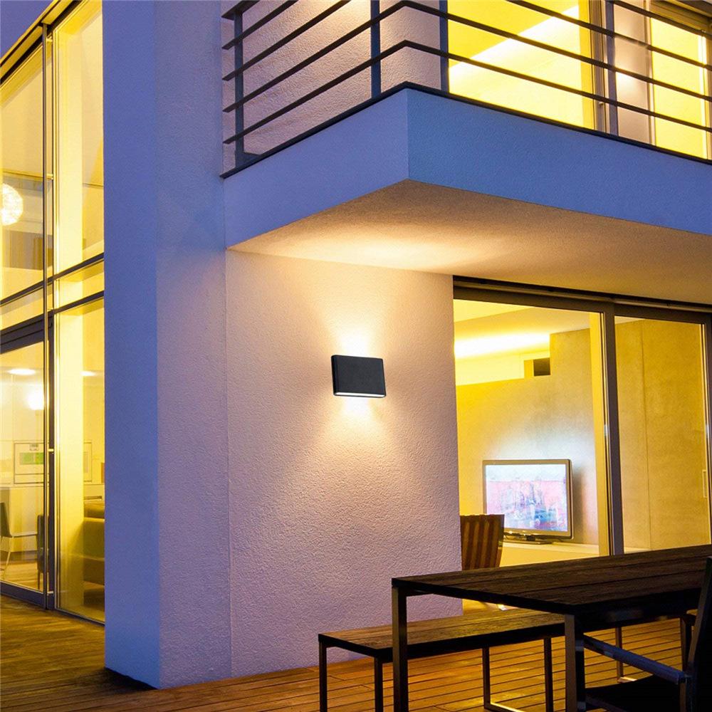 Outdoor Waterproof Minimalist Ultra-Thin Wall Light for Bedroom, Living Room, Corridor, Staircase, or Courtyard