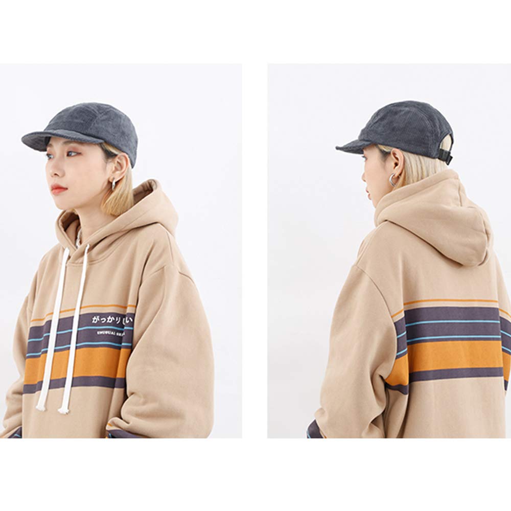 Croogo Short Brim Umpire Bridge Cycling Plus Solid Color Men's Cap, Cap, Cap, Adjustable, Sizes, Simple, (G-GD28-Gray Purple)