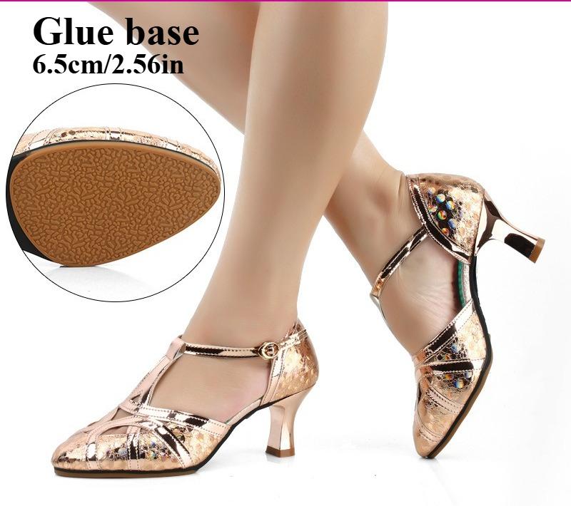 Zapatos de Baile Cuadrado Cotillón para Adultos con Tacón Alto y Suela Suave para Mujer Sandalias de Verano