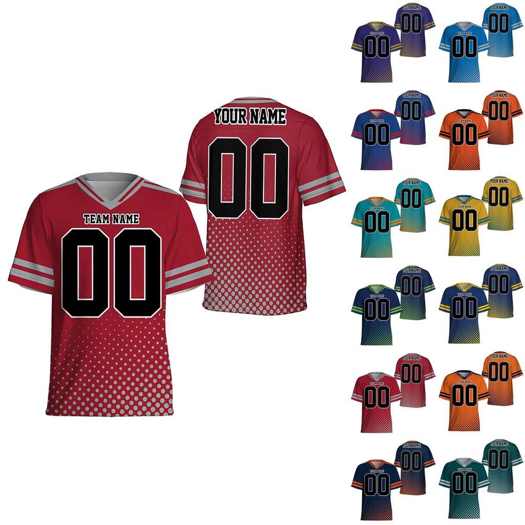 Customized Football Jerseys For Men, Women, Youth And Children, Personalized Team Name And Number For Adults And Children
