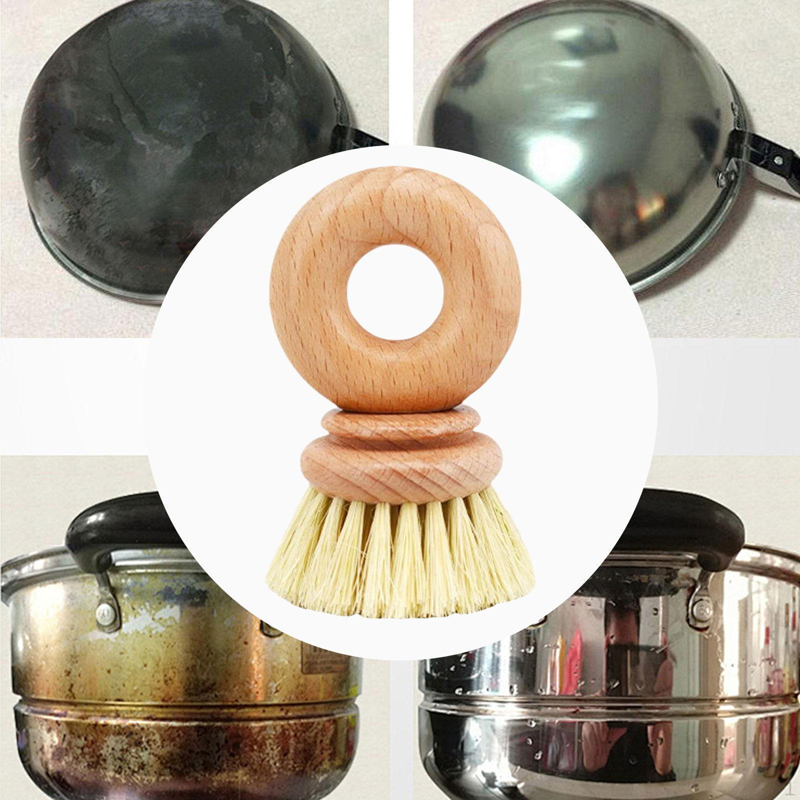 

Cleaning Tool Brush for Dishes with Sisal Bristles And Handle 10x6x2cm