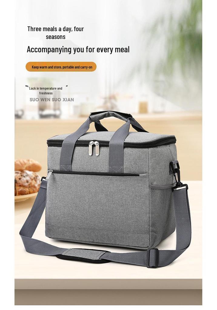 33L Insulated Picnic Bag: Waterproof, Thickened Aluminum Foil, Single Shoulder Crossbody, Outdoor Lunch Carrier