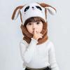 1-3PCS Fashionable Warm Cartoon Animal Winter Hat Set for Boy and Girl  Windproof Soft Hat Scar for Kids School Essential