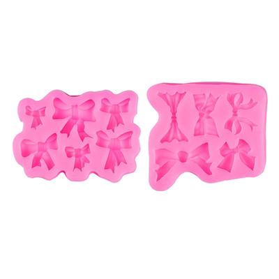 Bow Bowknot Silicone Cake Baking Mold Sugarcraft Chocolate Cupcake Resin Tools Fondant Decorating Tools