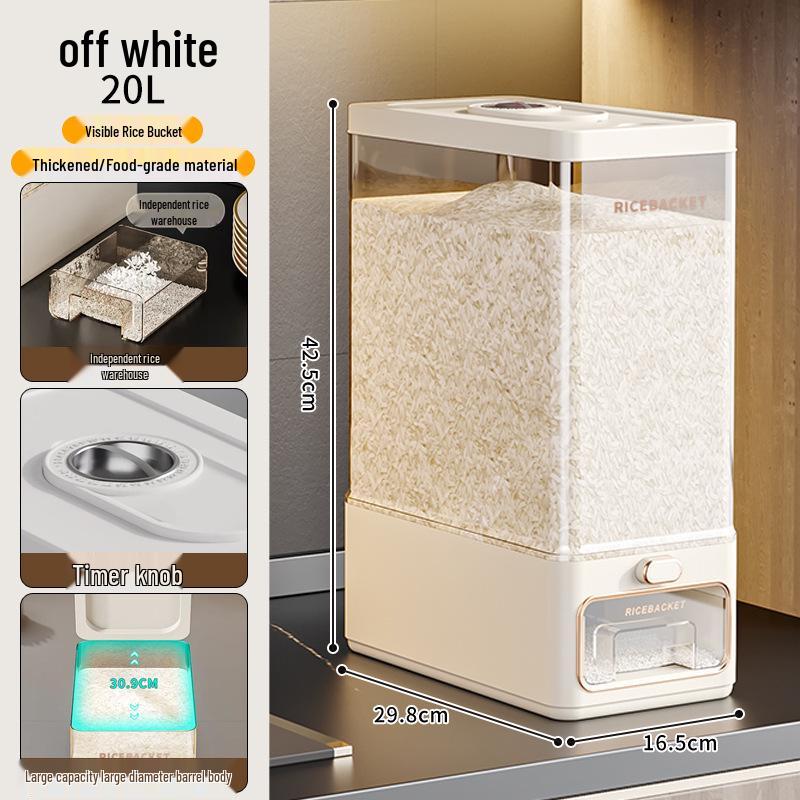 Household Food-Grade Sealed Rice & Flour Storage Container – Insect & Moisture Proof