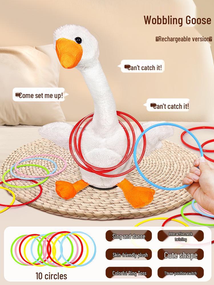 

Big Goose & My Duck Ring Toss Set: Parent-Child Interactive Indoor/Outdoor Toy for Kids