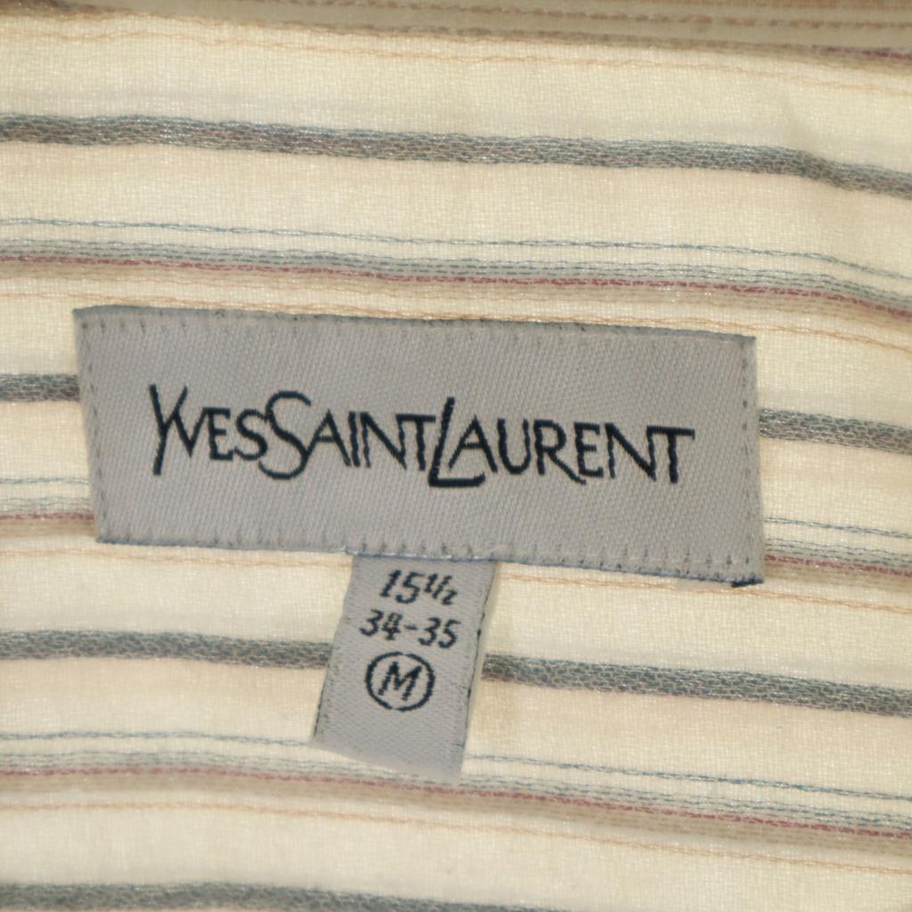 Yves Saint Laurent Long Sleeve Shirt M Off-white Men's Used