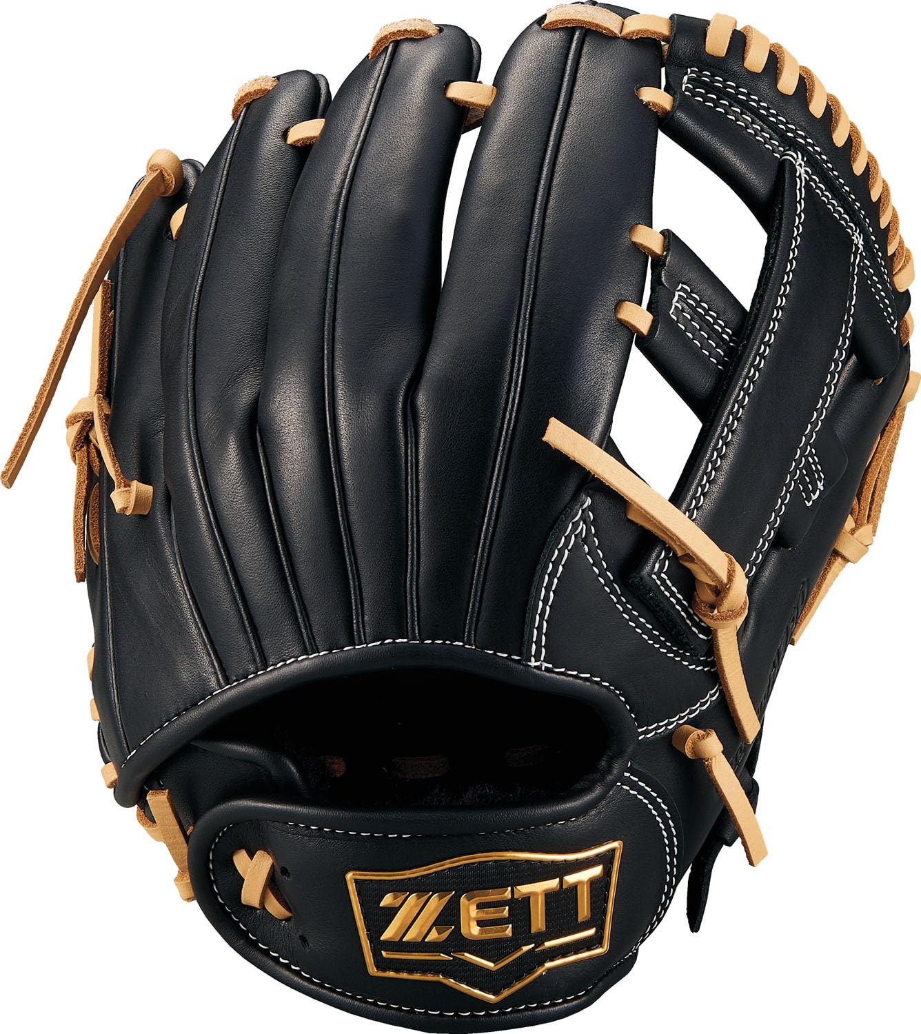 

ZETT Youth Baseball Grand Hero Black x Pastel Brown BJGB76420 Glove, Series, All-Around, Left-Handed Throw, (1932),