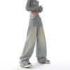 2000er Vintage Baggy Blaue Jeans Damen Y2k Harajuku High Waist Denim Hose Weiblich Retro Mode 90er Ästhetik Weite Hosen Neu