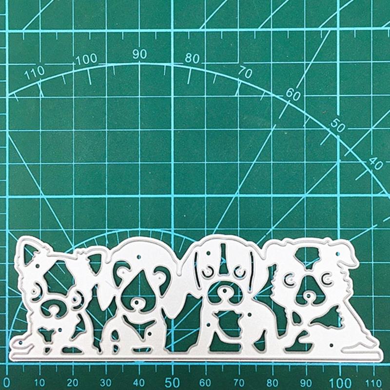 Cute Dog Animal Metal Cutting Dies Handmade Crafts DIY Scrapbooking Embossing Supplies for Children Kids Girls Boys
