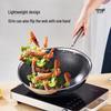 Adneny Luck Series 316 Stainless Steel Double-Sided Honeycomb Wok
