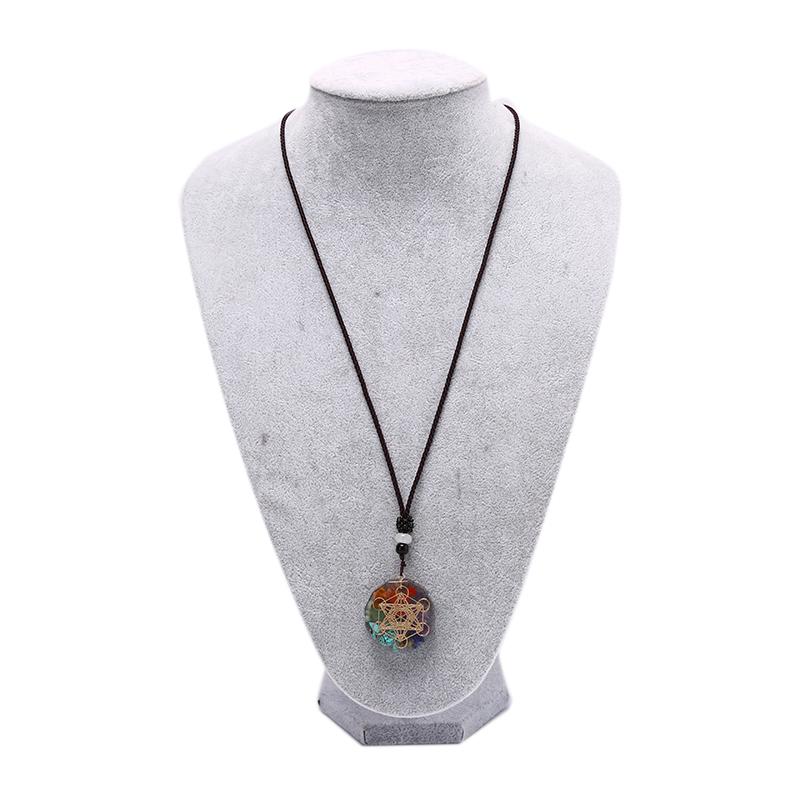 Orgonitový přívěsek Náhrdelník Om Léčení čaker Energie Meditace Šperky Ruční výroba