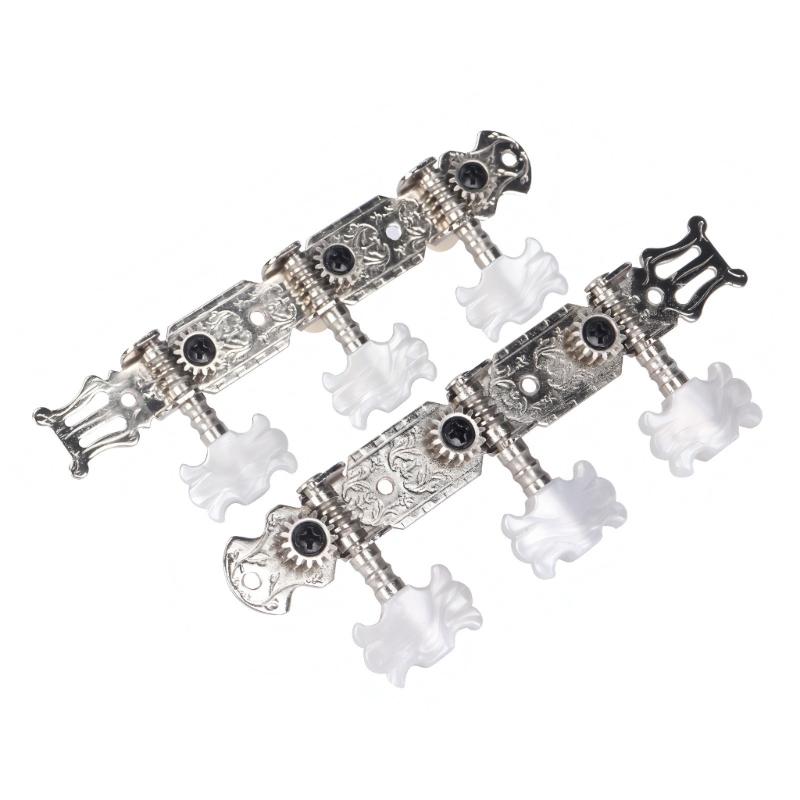 1 Pair Guitar Tuning Pegs Guitar Repairing Component Suitable for Acoustic and Electric Guitars with Metal Construction
