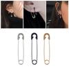 Japanese Korean version pin stud earrings personalized neutral wind stainless steel puncture creative trend ear buckle direct sales