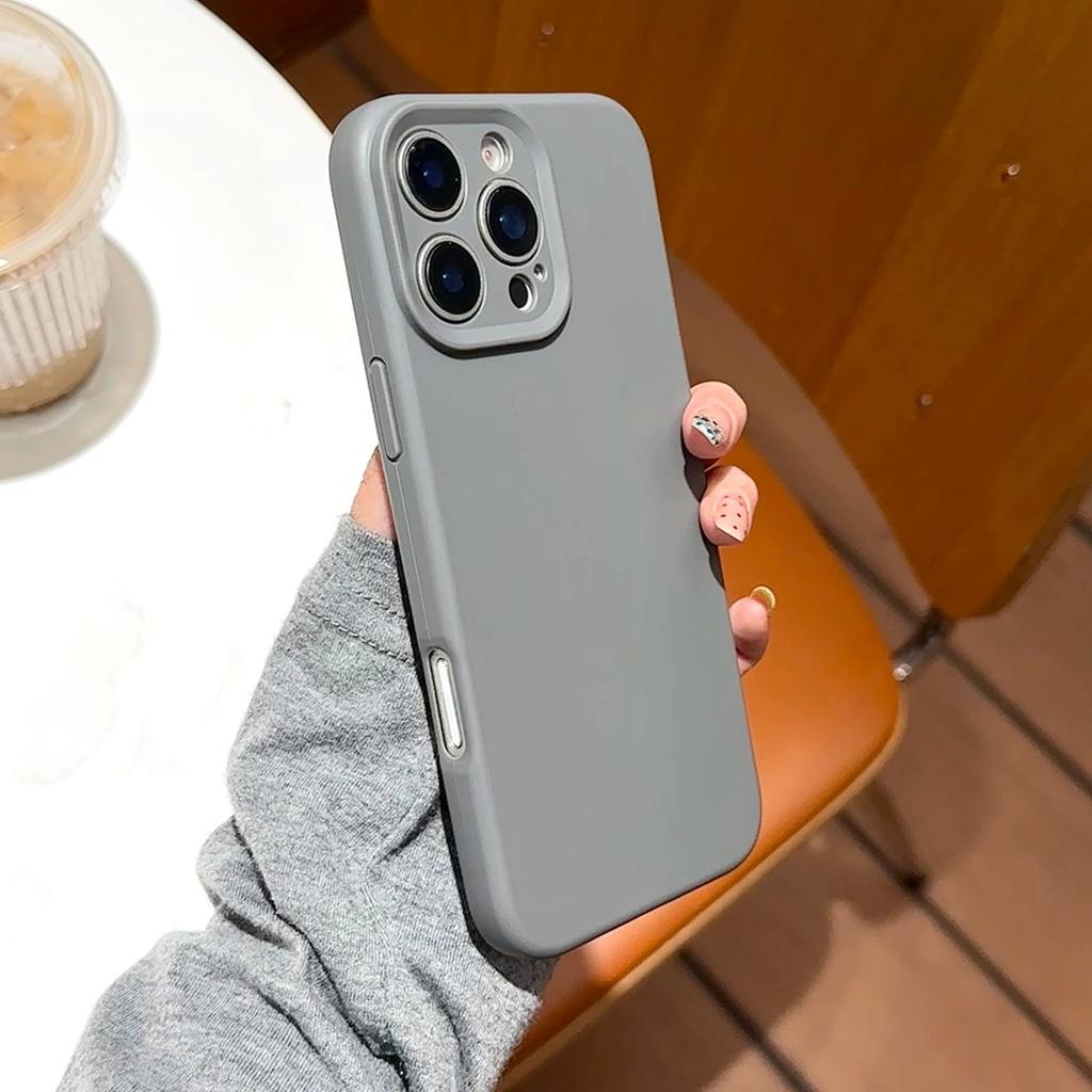 Original Liquid Silicone Phone Case For iPhone 17 16 15 11 12 13 14 Pro Max Plus Shockproof Protection Back Cover funda
