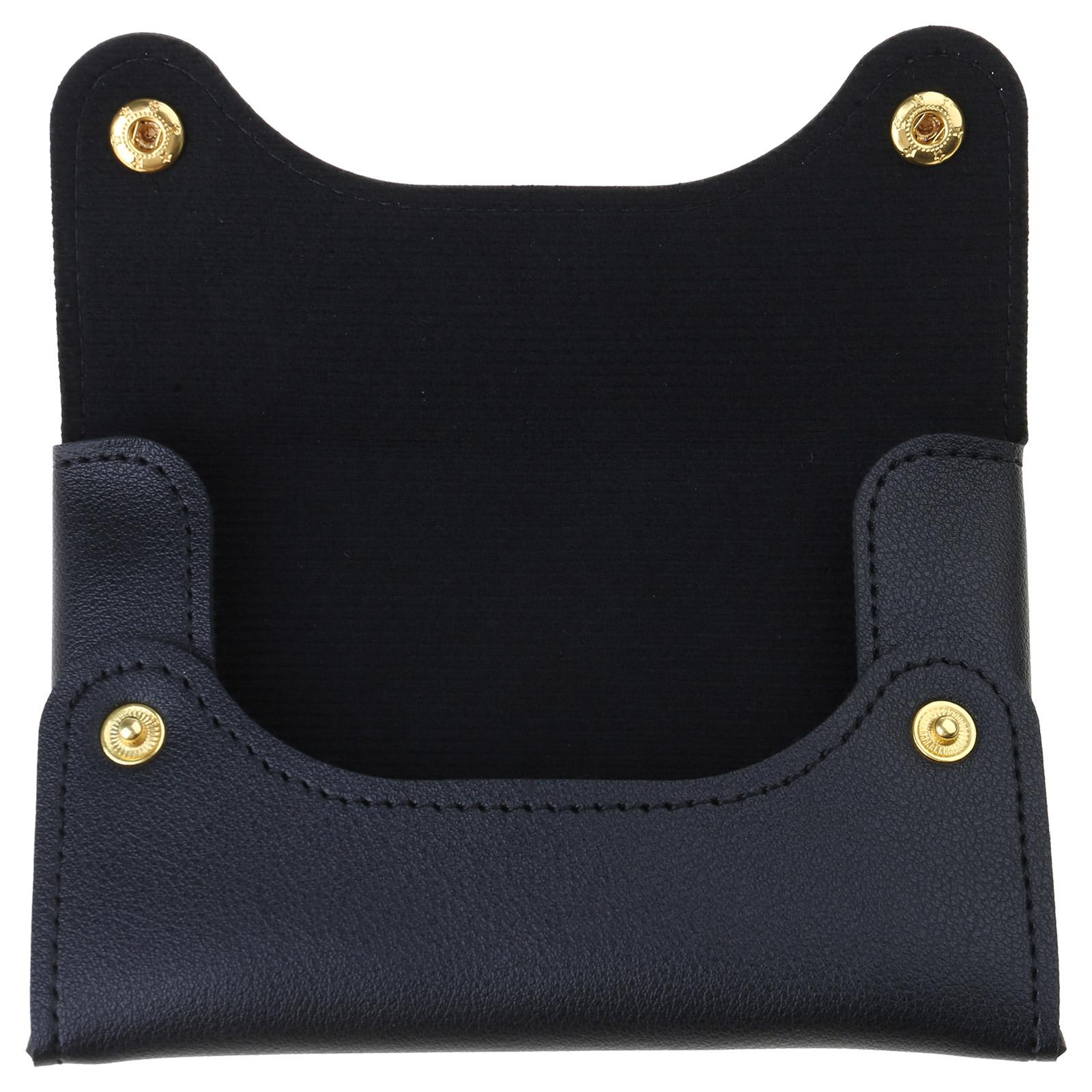 

Удобная сумка для хранения салфеток, незаменимый держатель-диспенсер для салфеток, компактный чехол из ПУ кожи для гигиеничного хранения чёрный