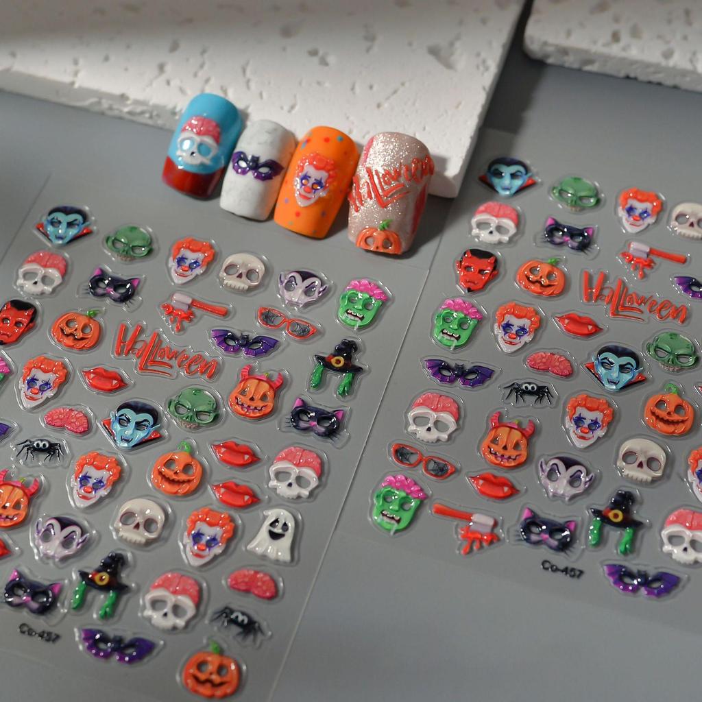 3D Ocean Fish Nail Art Stickers: Cute Coral and Goldfish Scenery