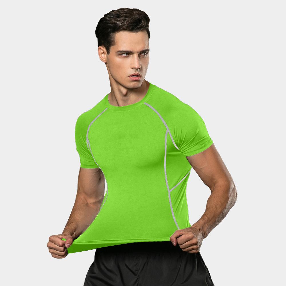 Men's Sports T Shirts Running Cycling Bodybuilding Fitness Short Sleeve Training Jogging Shirts Outdoors Tops