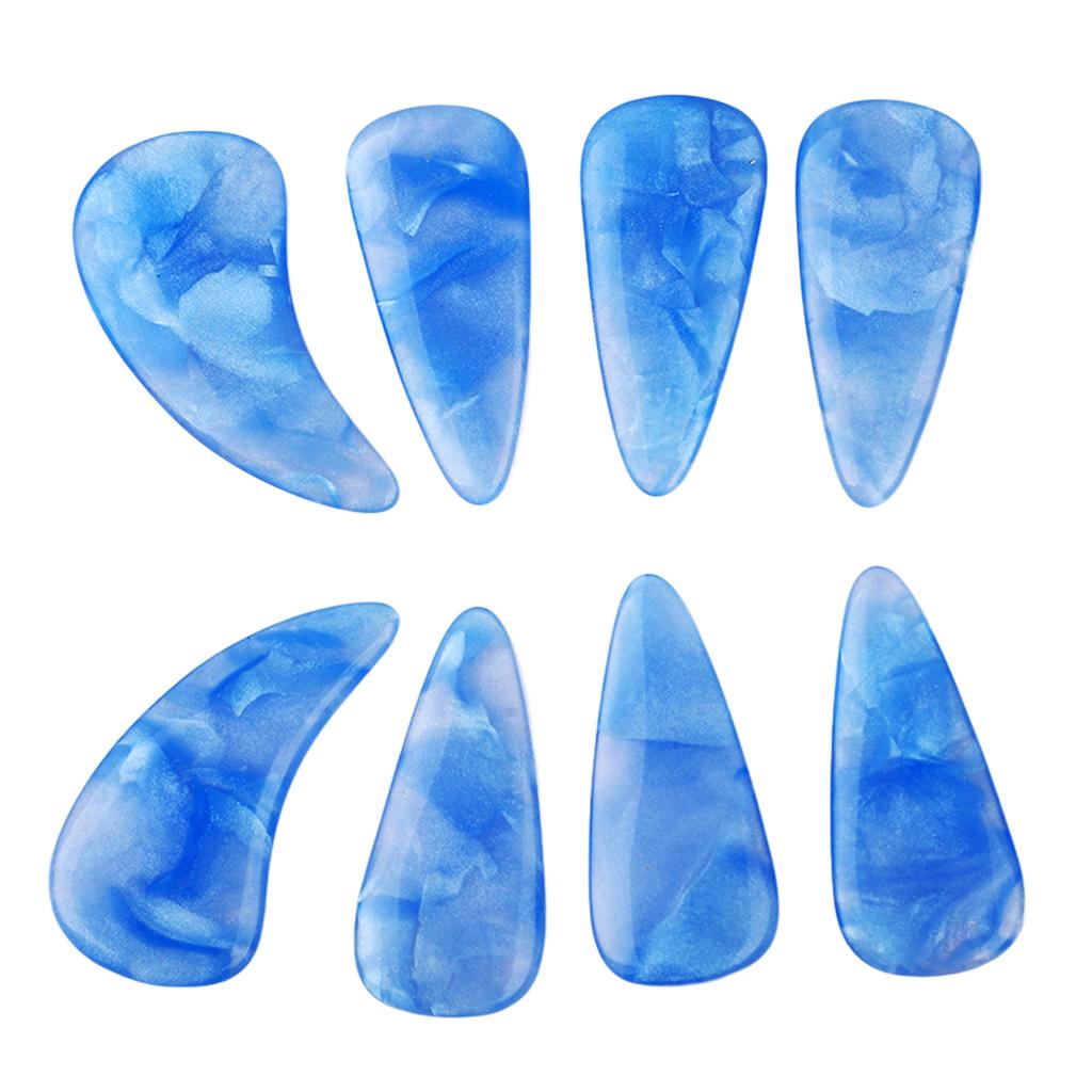 8Pcs Finger Picks Silicone Delicate Smoothly Appearance Elastic Professional Nail Covers