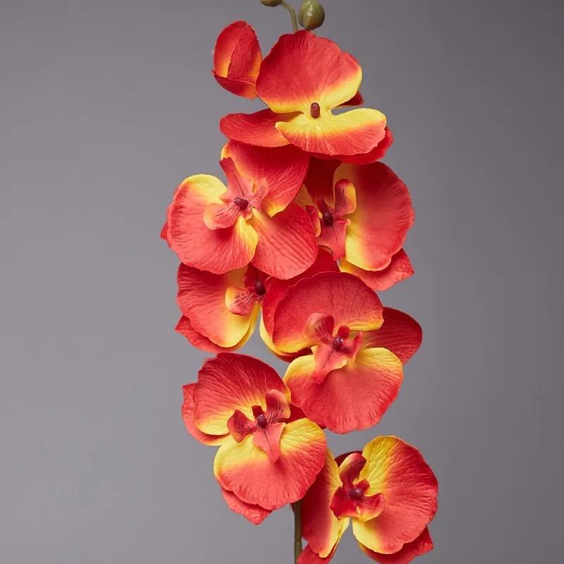 5pcs 9-Heads Artificial Butterfly Orchid Silk Flower 68CM Fake Phalaenopsis Wedding Home Decoration Artificial Flowers