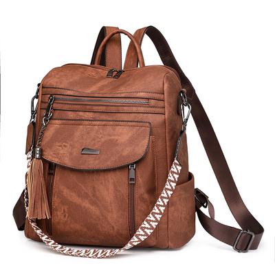 Retro Frühlingstrend PU Damenhandtaschen, Multifunktionale Damenrucksäcke