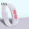 Fashion Men Women Silicone Red LED Digital Sports Bracelet Wrist Watch Gift