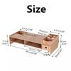 Desk-Holder Shelf Laptop-Stand Wood Desktop Monitor Stand Computer Screen Riser Shelf Plinth Strong Laptop Stander Desk Holder