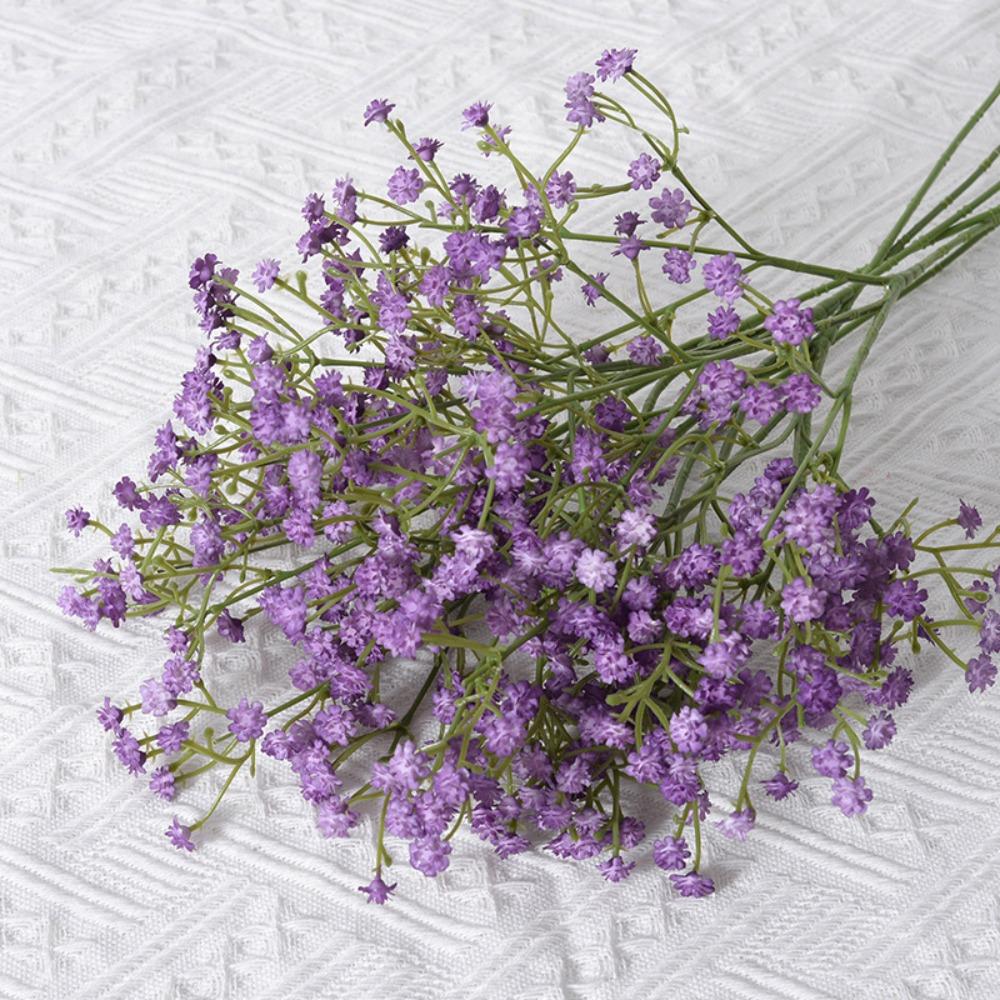 Soft Rubber Gypsophila Flowers 52cm Length Simulated Flower Wedding Party Decoration