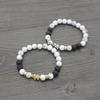 White Turquoise Elephant Bracelet - 8mm Jewelry Accessory
