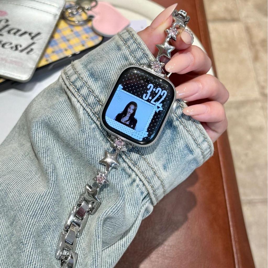 Zircon Chain Metal Strap for Apple Watch 11th Gen & UltraSE